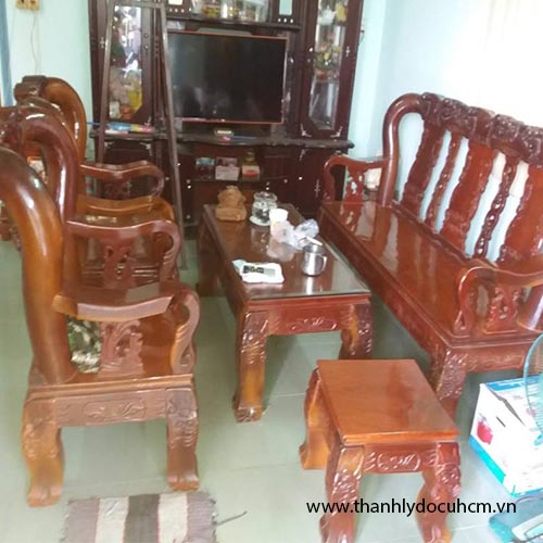 Bán bộ bàn ghế gỗ cam xe tay 12