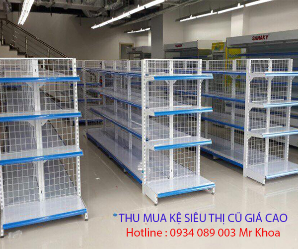 thu mua kệ siêu thị cũ giá cao